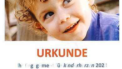 Urkunde Kinderherzen 2024
